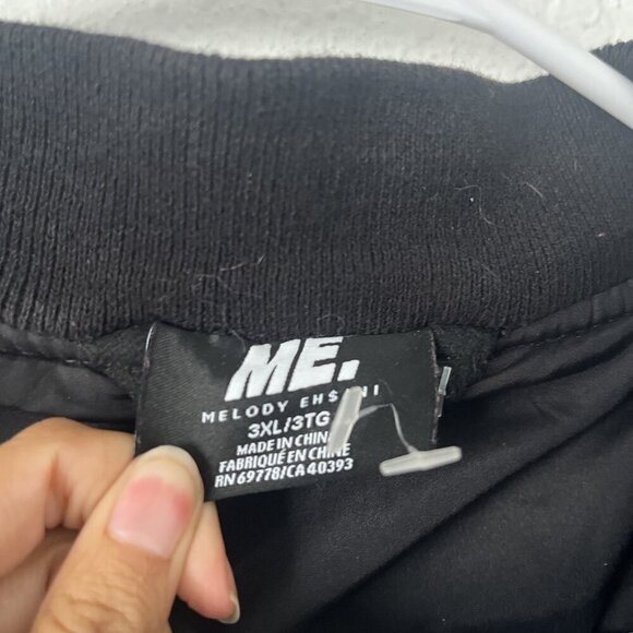 Melody Ehsani Black Power Purpose Varsity Jacket Women's Size 3XL - Picture 4 of 8